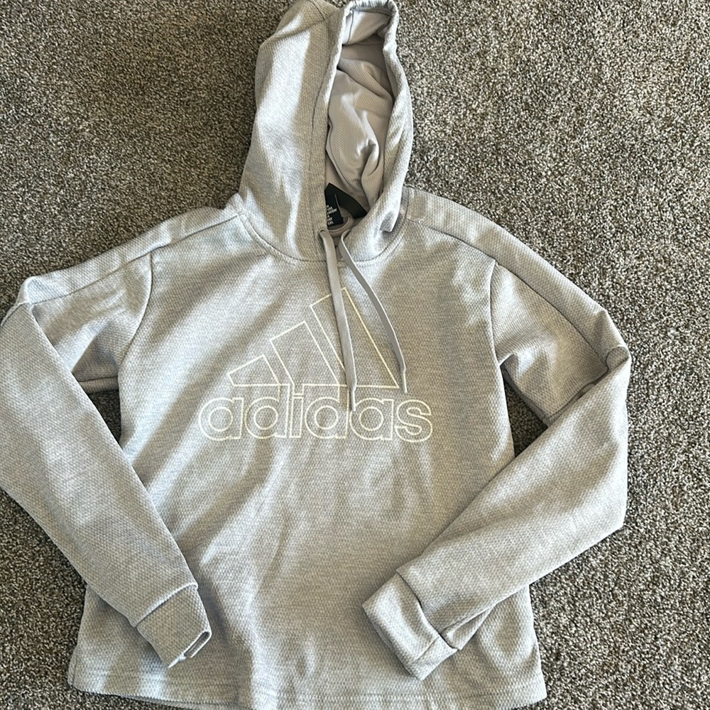 Adidas ladies grey hoodie